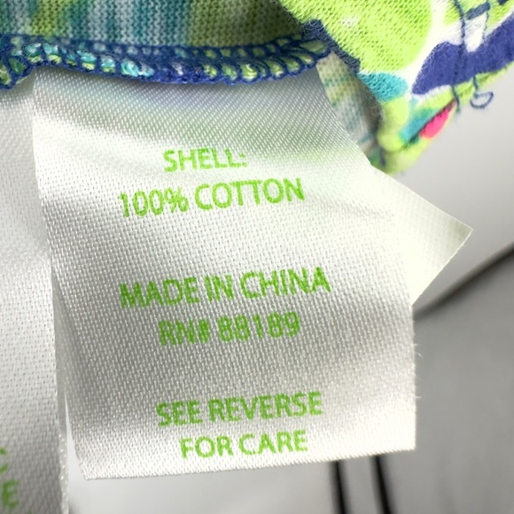 Lilly Pulitzer Val Strapless Top Size S Toucan Play Blue Swirl Babydoll Y2K - Picture 6 of 11